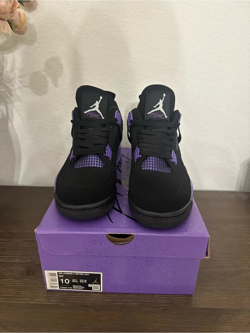 Jordan 4 Purple Thunder